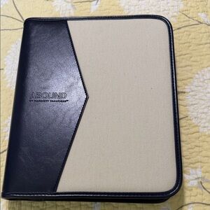 Abound Navy and Cream Travel Document Holder A150